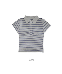 半袖Tシャツ バイカラーストライプ半袖Tシャツ
