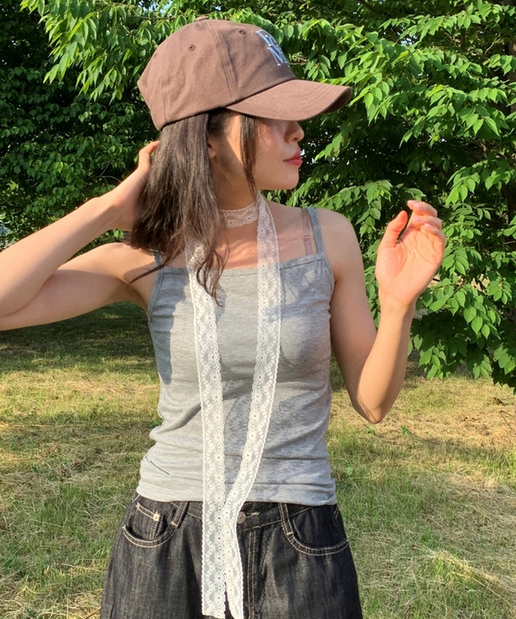 レタリングベースボールキャップ(5color) BROWN