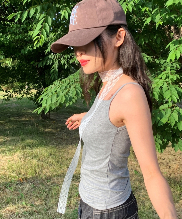 レタリングベースボールキャップ(5color) BROWN