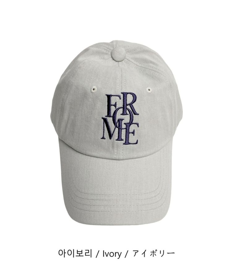 レタリングベースボールキャップ(5color)