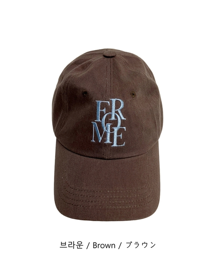 レタリングベースボールキャップ(5color)