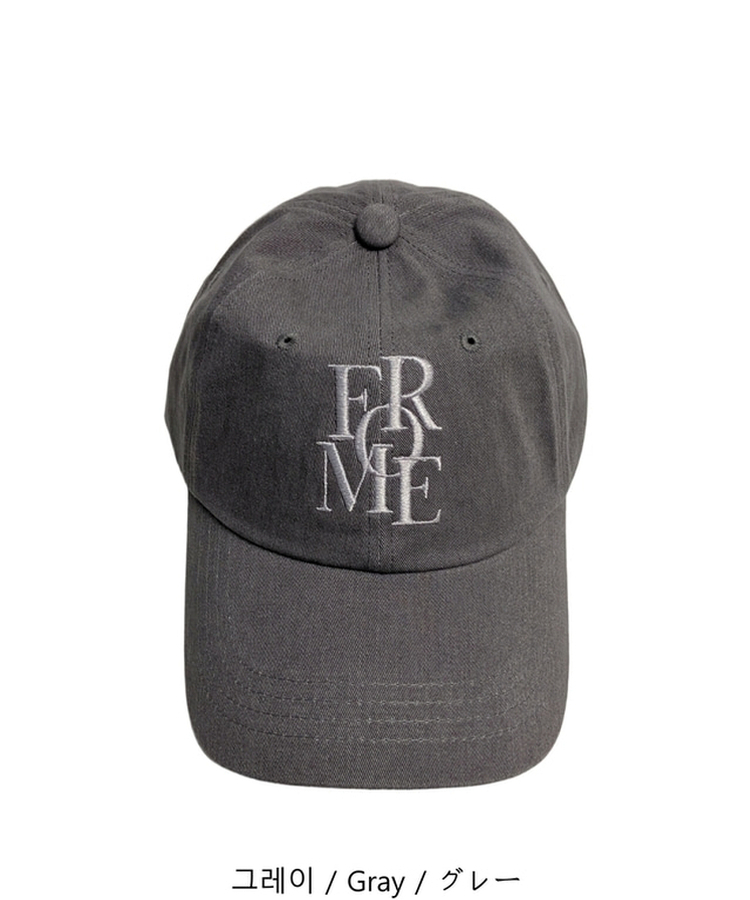 レタリングベースボールキャップ(5color)