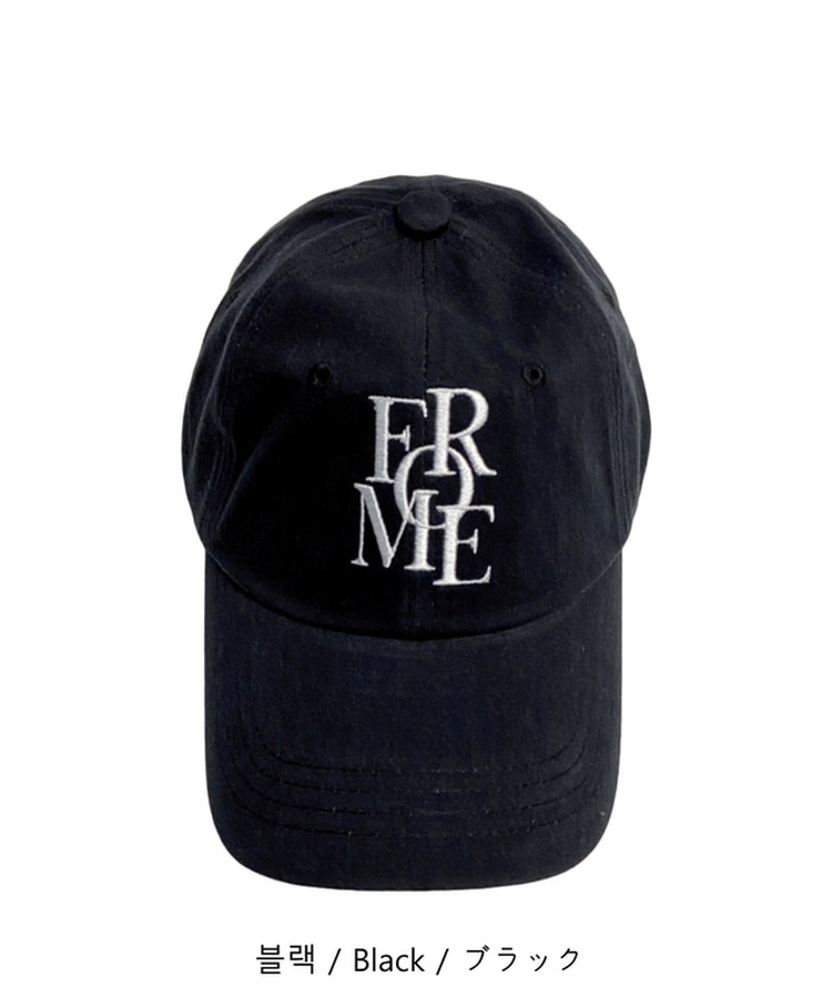 レタリングベースボールキャップ(5color)