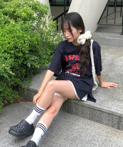 半袖Tシャツ ラズベリールーズ半袖Tシャツ NAVY