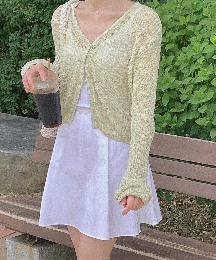 コットンミニスカート IVORY