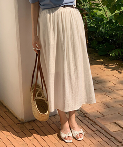 ブーツ リボンフラットサンダル IVORY