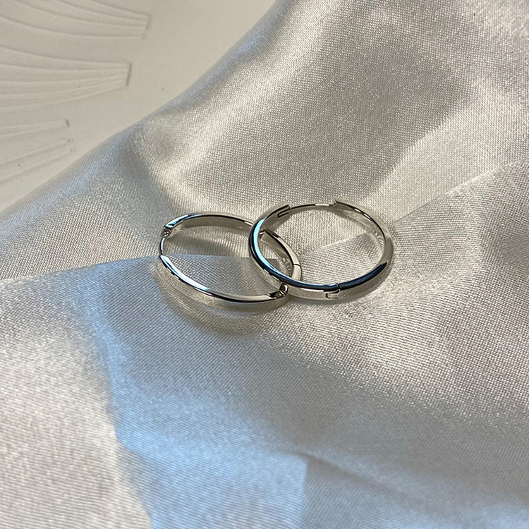 デイリーシンプルリングピアス SILVER