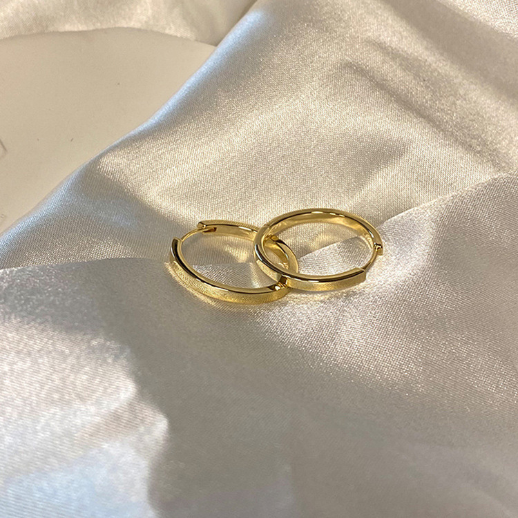 デイリーシンプルリングピアス GOLD