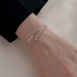 シルバーツインチェーンブレスレット SILVER