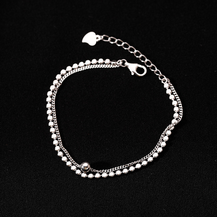 シルバーツインチェーンブレスレット SILVER