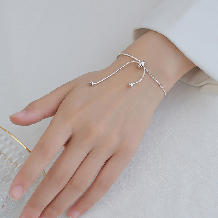 ミニボールチェーンブレスレット SILVER