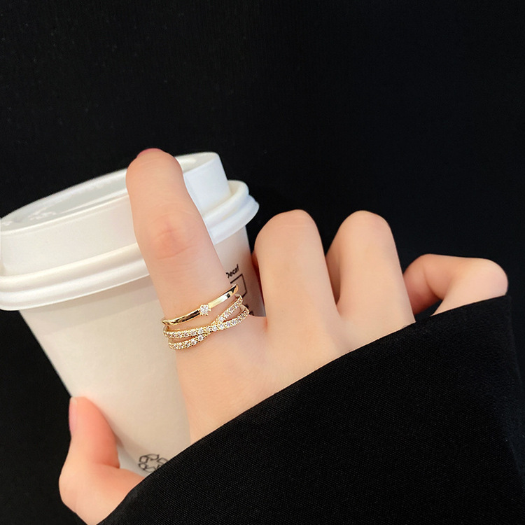 レイヤードトリプルリング GOLD