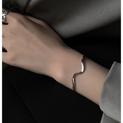 ウェーブブレスレット SILVER