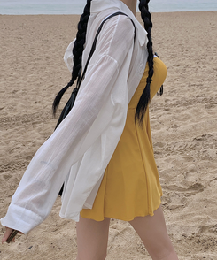ダイブバイカラービーチウェアワンピース YELLOW