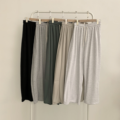 トレーニングパンツ 【丈別】ワイドバンディングスリットパンツ(5color)