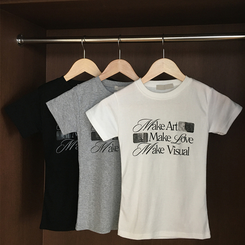 半袖Tシャツ ユニークセミクロップ半袖Tシャツ