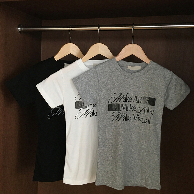 半袖Tシャツ ユニークセミクロップ半袖Tシャツ