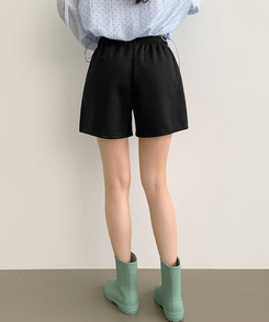 ショートパンツ 【丈別】Aライントレーニングショートパンツ(5color) BLACK