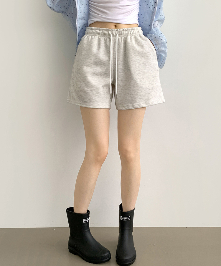 【丈別】Aライントレーニングショートパンツ(5color) MELANGE WHITE