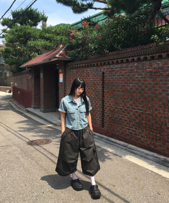 ショートパンツ ストリングカーゴバミューダパンツ CHARCOAL