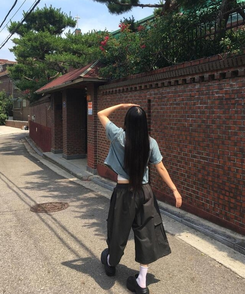 ショートパンツ ストリングカーゴバミューダパンツ CHARCOAL