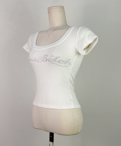 キュービックレタリング半袖Tシャツ