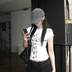 半袖Tシャツ クロススリム半袖Tシャツ WHITE