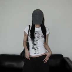 半袖Tシャツ クロススリム半袖Tシャツ WHITE