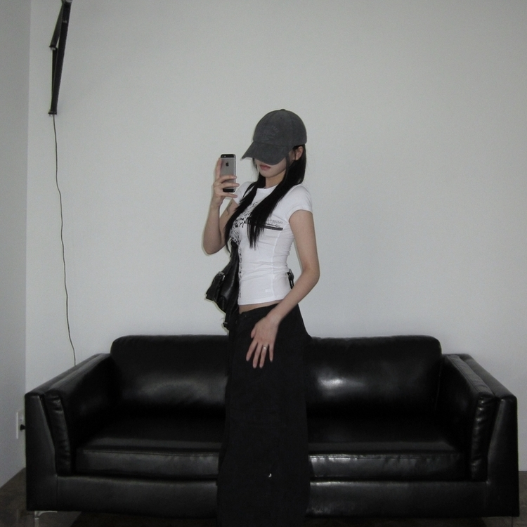 クロススリム半袖Tシャツ WHITE