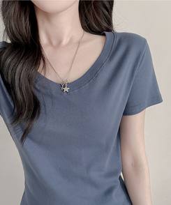 半袖Tシャツ Vネック半袖Tシャツ NAVY