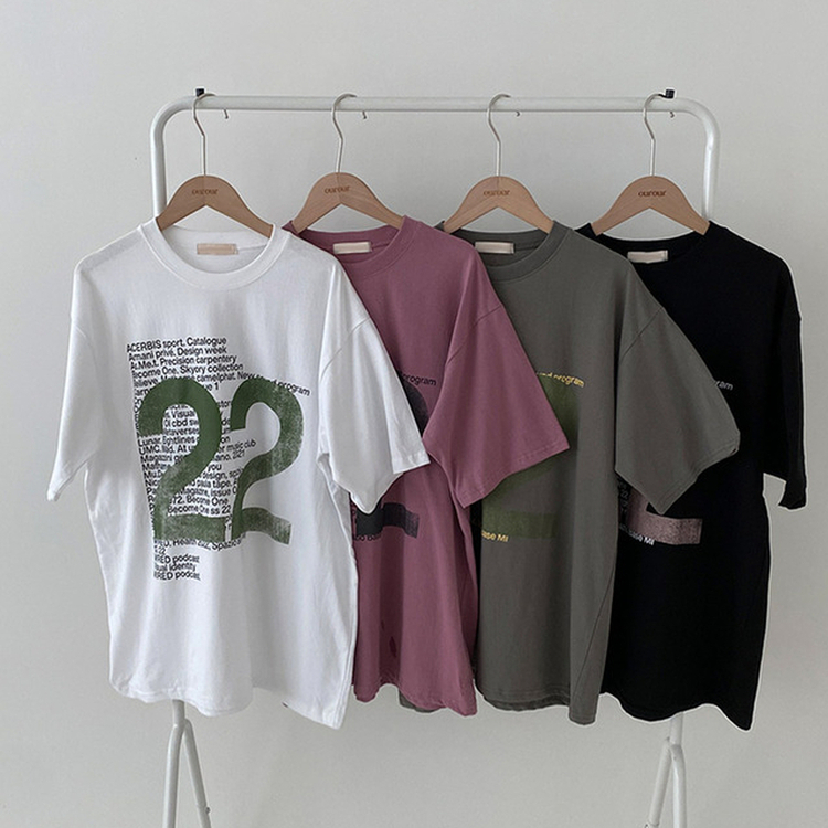 レタリングルーズ半袖Tシャツ