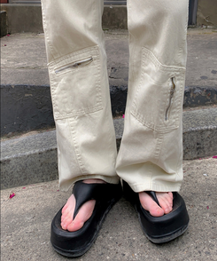 ブーツ サマー厚底軽量サンダル BLACK
