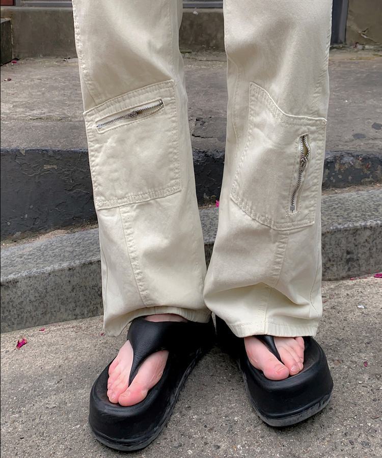 サマー厚底軽量サンダル BLACK