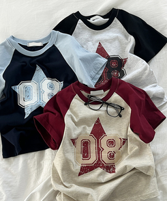 半袖Tシャツ バイカラー08ナスタンダード半袖Tシャツ