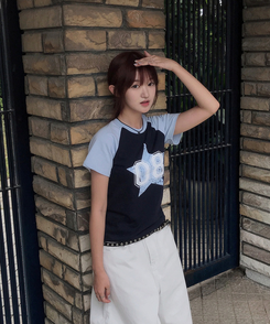 半袖Tシャツ バイカラー08ナスタンダード半袖Tシャツ NAVY