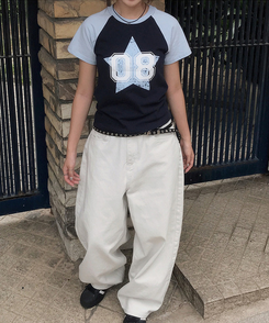 半袖Tシャツ バイカラー08ナスタンダード半袖Tシャツ NAVY