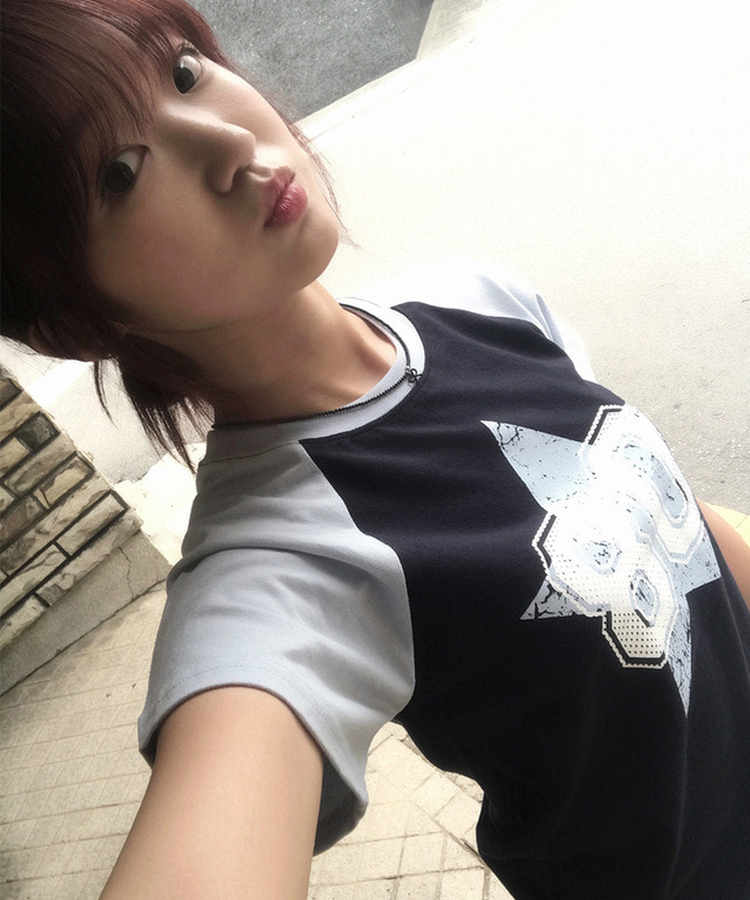 バイカラー08ナスタンダード半袖Tシャツ NAVY