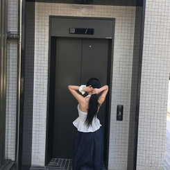 ブラウス パンチングホルターキャミソール WHITE