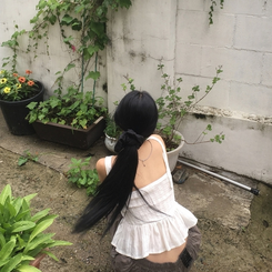 ブラウス パンチングホルターキャミソール WHITE
