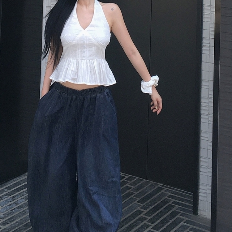 パンチングホルターキャミソール WHITE