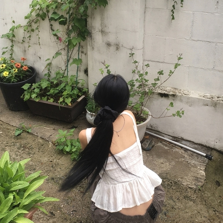 パンチングホルターキャミソール WHITE