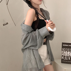 シャツ バルーンオーバーフィットシャツ GREY