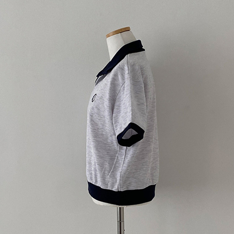 半袖Tシャツ バイカラークロップ半袖Tシャツ