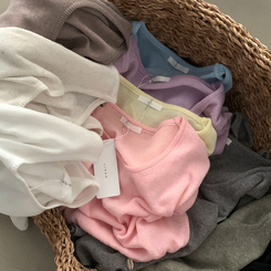 ニット リネンペンダント半袖ニット(10color)