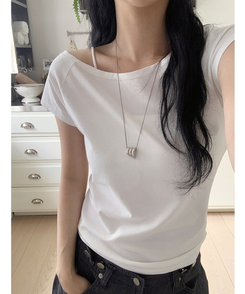 半袖Tシャツ ウィークリーボートネック半袖Tシャツ IVORY