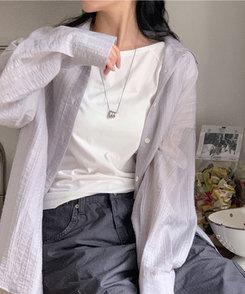 半袖Tシャツ ウィークリーボートネック半袖Tシャツ IVORY