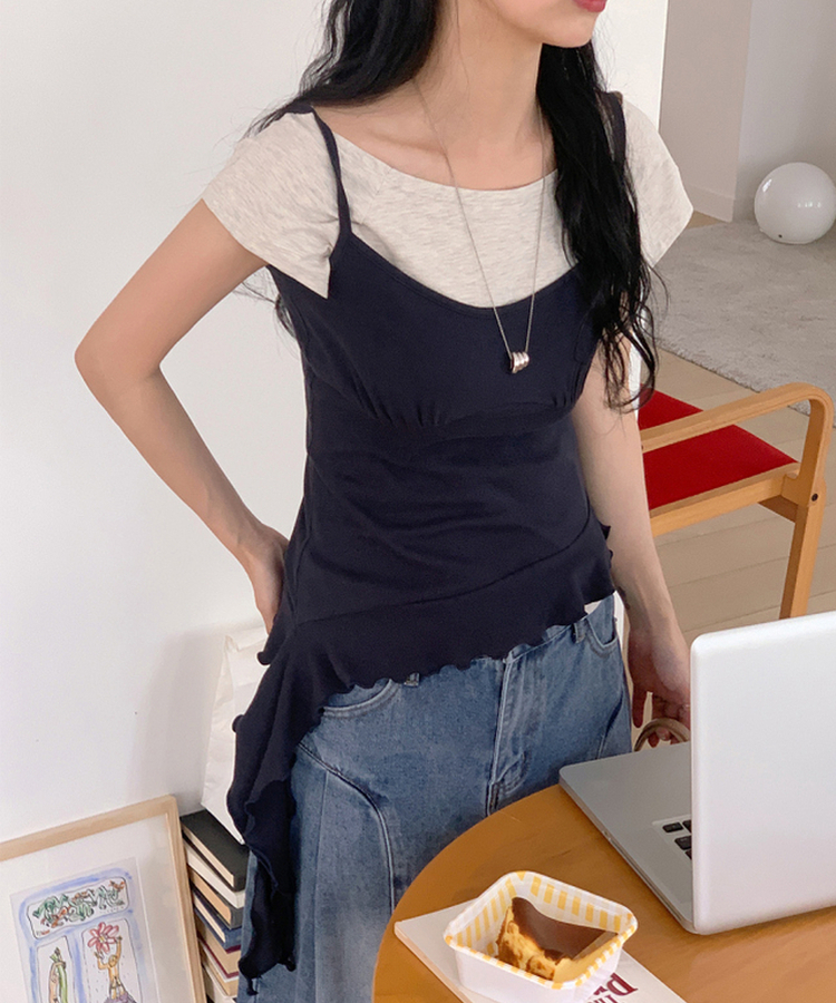ウィークリーボートネック半袖Tシャツ OATMAEL GRAY