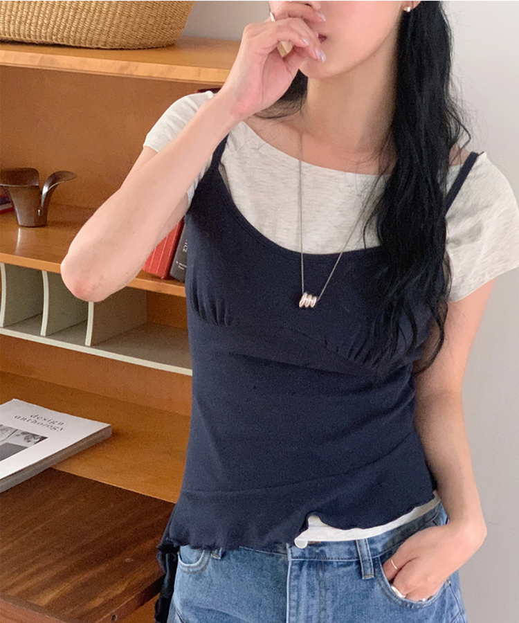 ウィークリーボートネック半袖Tシャツ OATMAEL GRAY