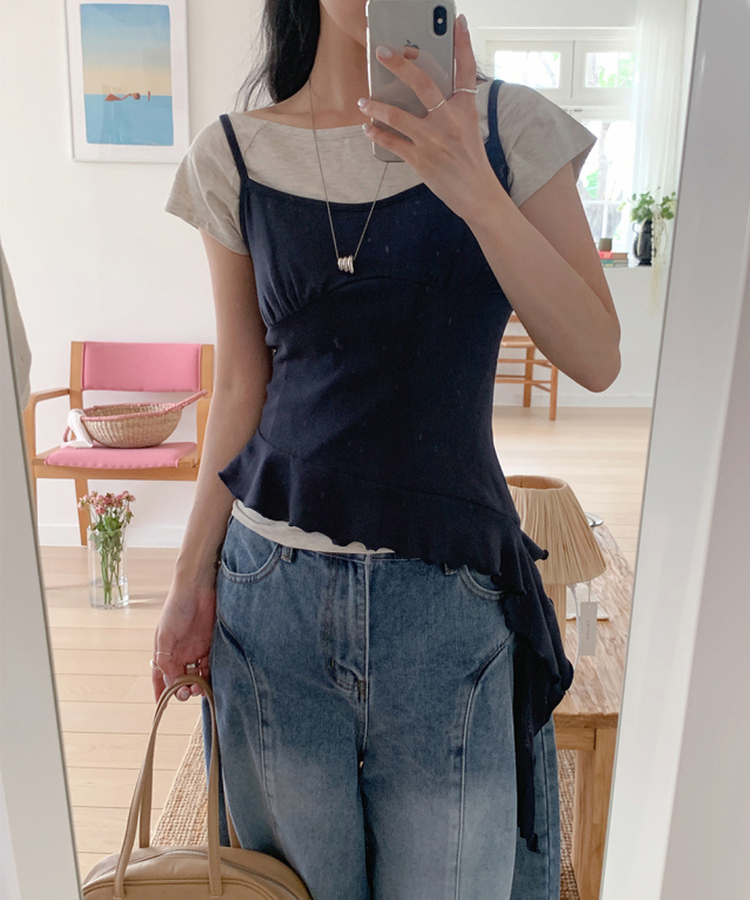 ウィークリーボートネック半袖Tシャツ OATMAEL GRAY