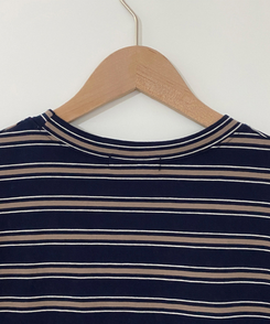 半袖Tシャツ ストライプフリル半袖Tシャツ